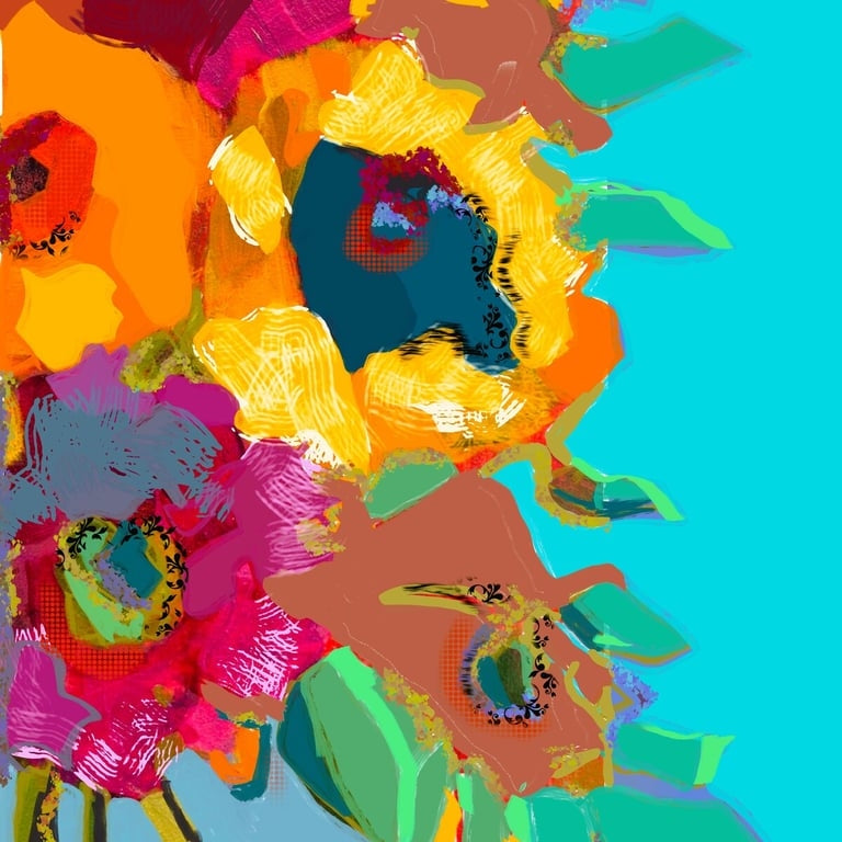Burst turquoise